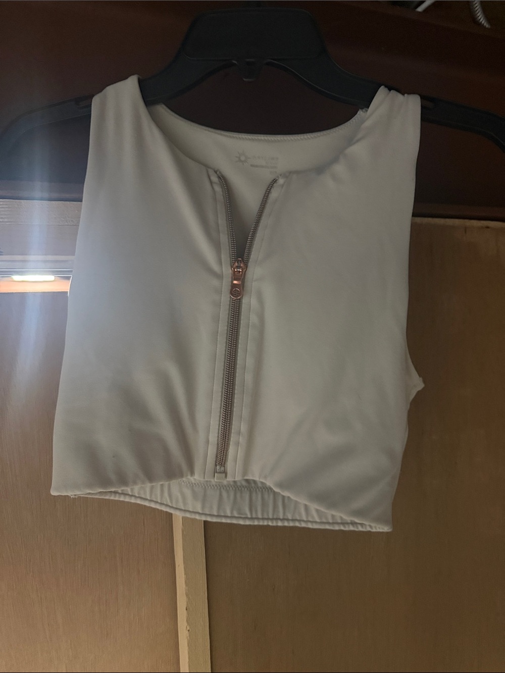 aerie Cream Wide-Leg Two-Piece Jumpsuit Set - Picture 2 of 3